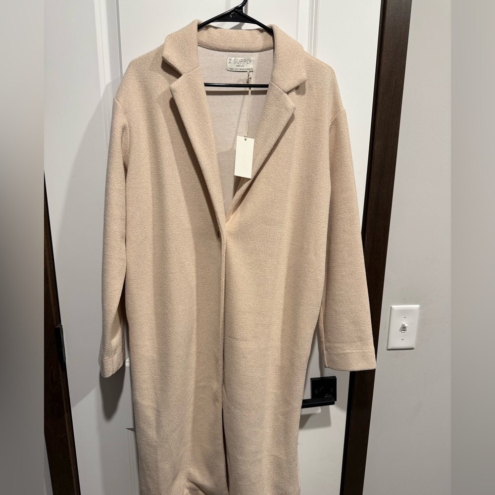 Z Supply Tan Textured Coat